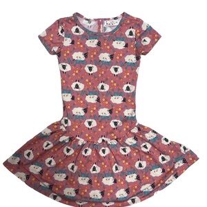 Dot Dot Smile Daddy Sheep Flapper Dress